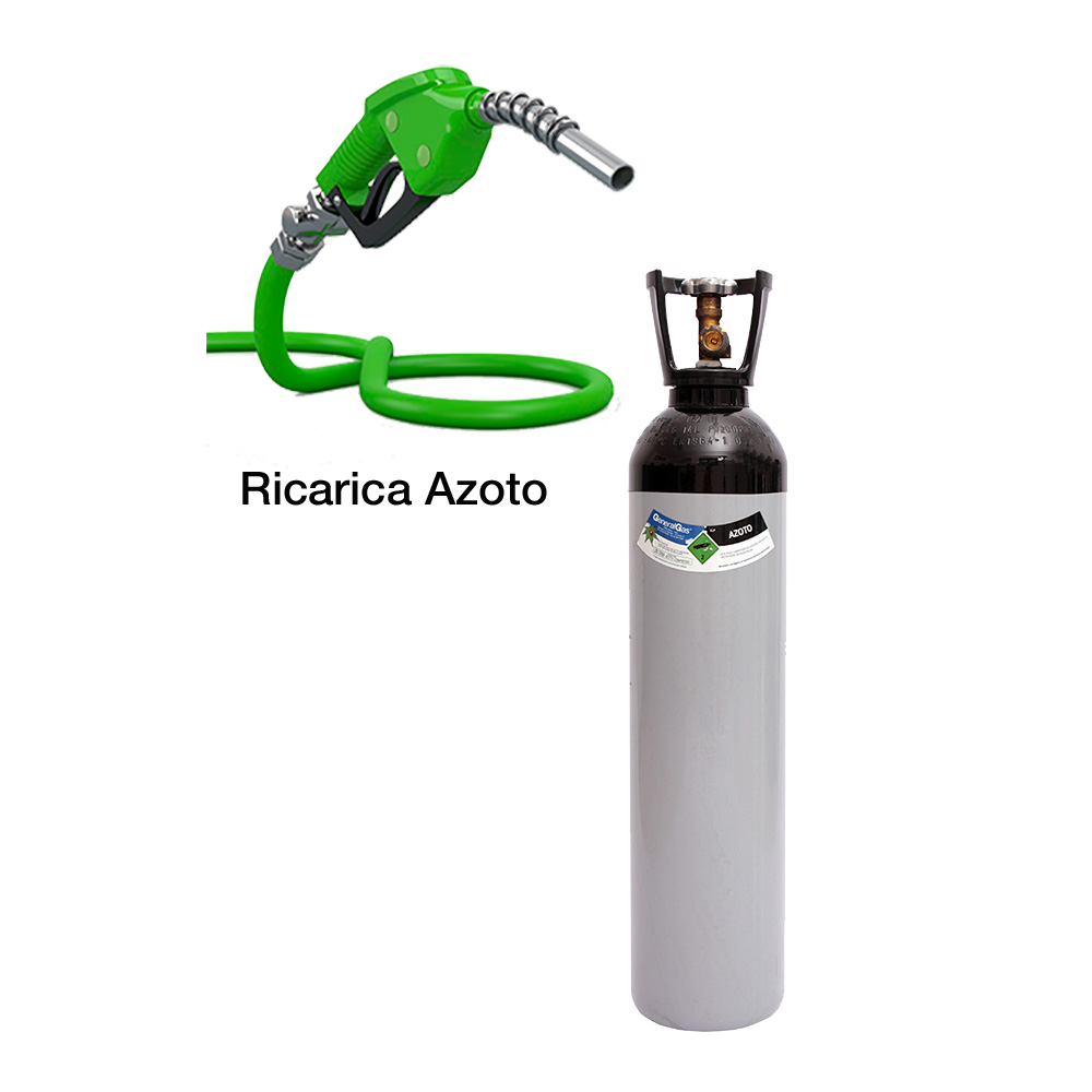 Ricarica AZOTO Bombola 14 Lt. / 3 Mc. (solo gas)